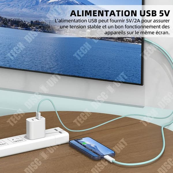 TD USB-kabel 1,8M 4K 60Hz 5v HD-kabel för mobiltelefoner och datorer PVC-kabel usb c till usb c-kabel usb c-kabel Typ