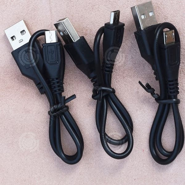INN Android Laddningskabel 50cm Android Laddningskabel Svart 1a 2 Pin USB Kabel Bluetooth Högtalare Laddningskabel