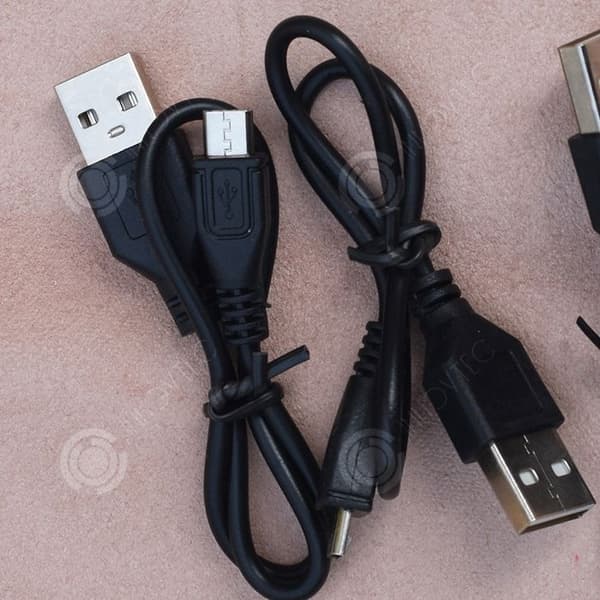 INN Android Laddningskabel 50cm Android Laddningskabel Svart 1a 2 Pin USB Kabel Bluetooth Högtalare Laddningskabel