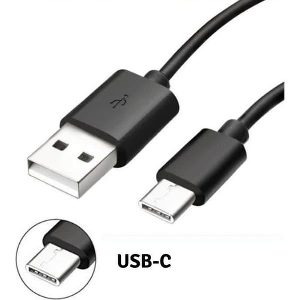 Kabel USB-C Laddare Svart [Kompatibel med Huawei P30 - P30 PRO - P30 LITE] USB-C Port Kabel Mått 1 Meter [Phonillico®]