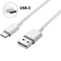 Miniatyrbild 1 av 2: [Kompatibel med Samsung Galaxy NOTE 8 - NOTE 9] USB-C-kabel Laddare Vit Micro USB 1 Meter [Phonillico®]