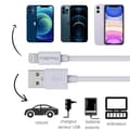 Miniatyrbild 4 av 6: Lot 2 Kablar 20cm USB Lightning Laddare Vit för iPhone 12 / 12 MINI / 12 PRO / 12 PRO MAX / 11 / 11 PRO / 11 PRO MAX / SE Phonillico