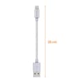 Miniatyrbild 3 av 6: Lot 2 Kablar 20cm USB Lightning Laddare Vit för iPhone X/XS/XS MAX/XR/7/7 PLUS/8/8 PLUS/6/6S/6 PLUS/5/5S/SE/AirPods Phonillico