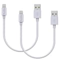 Miniatyrbild 1 av 6: Lot 2 Kablar 20cm USB Lightning Laddare Vit för iPhone X/XS/XS MAX/XR/7/7 PLUS/8/8 PLUS/6/6S/6 PLUS/5/5S/SE/AirPods Phonillico