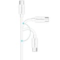 Miniatyrbild 3 av 3: USB-C till USB-C-kabel Vit 2m för Samsung Galaxy S24 / Galaxy S23 / Galaxy S23 FE [LOT 2] Phonillico®