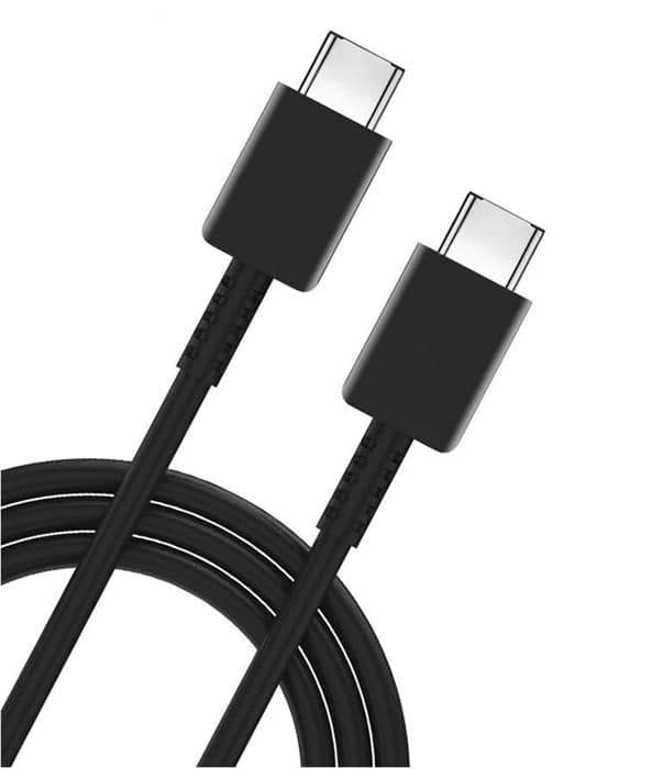 USB-C USB-C Kabel Svart 1m för Samsung Galaxy S24 / Galaxy S23 / Galaxy S23 FE Phonillico®