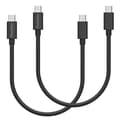 Miniatyrbild 1 av 5: Lot 2 Kablar 20cm USB-C USB-C Svart för Samsung Galaxy A05 / A05S / A15 4G / A15 5G / A25 5G / A35 5G / A55 5G Phonillico®
