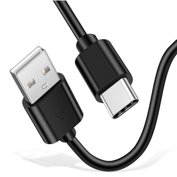 USB-C-kabel för Xiaomi REDMI NOTE 9 - NOTE 9 PRO - NOTE 10 - NOTE 10 PRO - Typ USB-C Svart 1 Meter Phonillico®