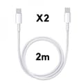 Miniatyrbild 1 av 3: USB-C kabel USB-C 2m för MacBook - MacBook Air - MacBook Pro - iMac - Mac mini [LOT 2] Phonillico®