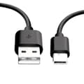 Miniatyrbild 3 av 4: USB-C-kabel för Samsung Galaxy Tab S6 Lite 10.4 - Tab A 8.4 - Tab A7 10.4 - Tab A7 Lite 8.7 - Svart 1 Meter Phonillico®