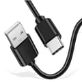 Miniatyrbild 4 av 4: USB-C-kabel för Samsung Galaxy Tab S6 Lite 10.4 - Tab A 8.4 - Tab A7 10.4 - Tab A7 Lite 8.7 - Svart 1 Meter Phonillico®