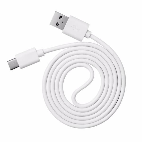 USB-C-kabel för Oppo Reno 5 - Reno 5 Pro - Reno 5 K - Reno 5 Z - Reno 5 F - Reno 5 Lite - Vit 2 Meter Phonillico®