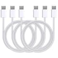 Miniatyrbild 1 av 5: Lot 3 USB-C till USB-C kablar för AirPods 4 / AirPods Pro 2 / AirPods Max (2024) - 1 meter flätad nylonkabel Phonillico®