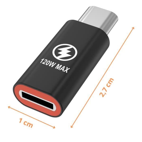Lot 2 USB-C till Lightning-adaptrar Kompatibla med iPhone 15 - iPhone 15 PLUS - iPhone 15 PRO - iPhone 15 PRO MAX Phonillico®