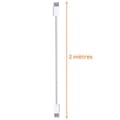 Miniatyrbild 3 av 4: Lot med 2 USB-C till USB-C-kablar för iPhone 15 - 15 PLUS - 15 PRO - 15 PRO MAX - 2 meters vävd nylonkabel Phonillico®