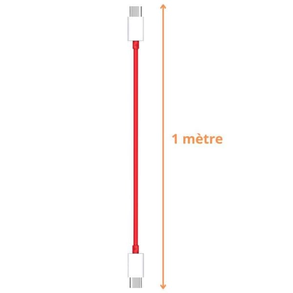 Snabbladdningskabel USB-C till USB-C 1m för OnePlus 11-10 Pro-8 Pro-8-7T Pro-6T-6-5T-Nord CE 3 Lite-Nord CE 2-Nord 2T-Ace Phonillico®