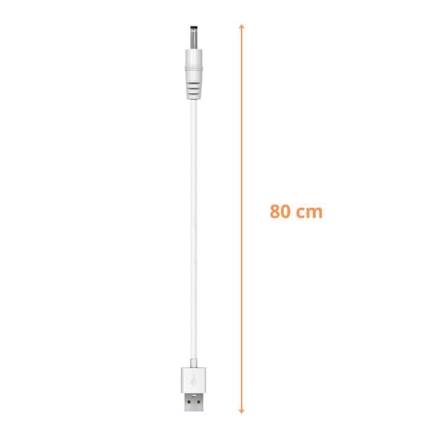 Laddningskabel 80 cm kompatibel med Foreo Luna/Luna 2/Luna 3/Luna 4/Luna Mini/Luna Mini 2/Luna Mini 3/Luna Go/Luxe/Bea/Ufo/Kiwi/Issa