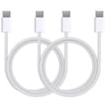 Miniatyrbild 1 av 5: Lot med 2 USB-C till USB-C-kablar för iPhone 16 / 16 PLUS / 16 PRO / 16 PRO MAX - 2 meter nylonflätsad kabel Phonillico®