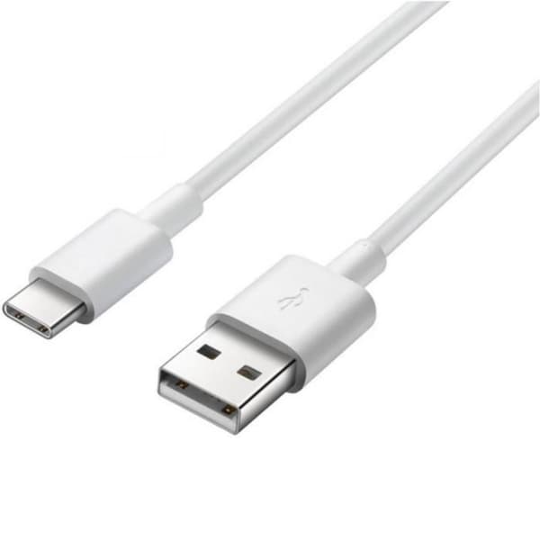 USB-C-kabel för Samsung Galaxy Tab S6 Lite 10.4 - Tab A 8.4 - Tab A7 10.4 - Tab A7 Lite 8.7 - Vit 1 Meter Phonillico®