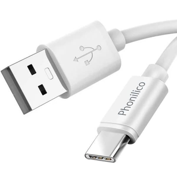 USB-C-kabel för Huawei MatePad Pro 10.8 (2019) - MatePad Pro 10.8 (2021) - MatePad 11 (2021) - Vit 1 Meter [LOT 3] Phonillico®