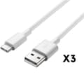 Miniatyrbild 1 av 3: USB-C-kabel för Huawei MatePad Pro 10.8 (2019) - MatePad Pro 10.8 (2021) - MatePad 11 (2021) - Vit 1 Meter [LOT 3] Phonillico®