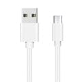 Miniatyrbild 1 av 4: Kabel för Samsung Galaxy Tab A 8.0 2019 - Nylonflätad Silver Vit 1 Meter Phonillico®