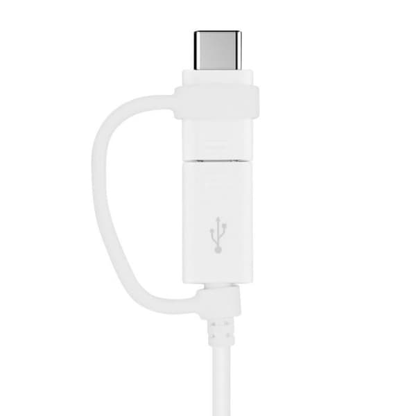 2 i 1 USB typ-C och mikro-USB-kabel - Samsung EP-DG930DWE 1M Vit