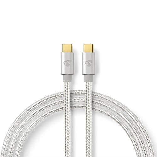 Nedis USB 2.0 USB-C hane till USB-C synkroniserings-, laddnings- och AV-stödkabel