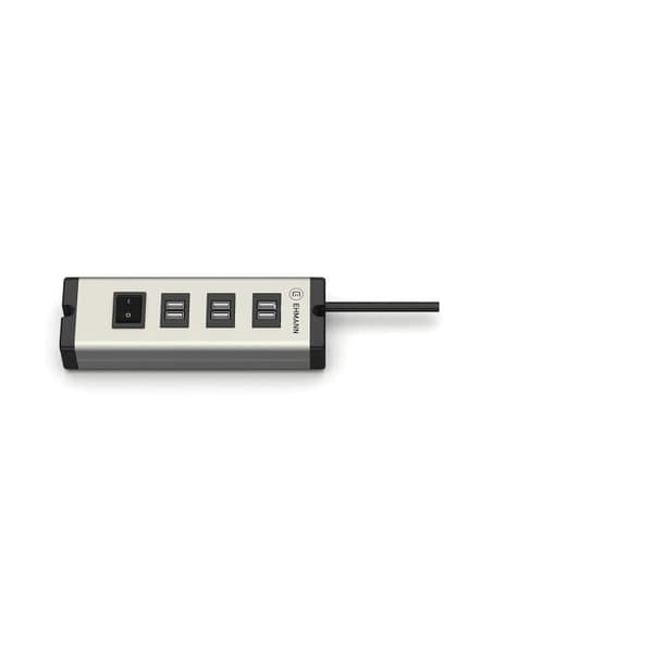 EHMANN Universal Aluminium Multichargeur USB 6 portar 6,3 A