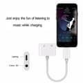 Miniatyrbild 4 av 4: 2 i 1 Lightning-laddaradapter för iPhone X, iPhone 8/8 Plus.iPhone 7/7 Plus. Adapter musikhörlurar till 3,5 mm headset