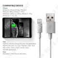 Miniatyrbild 3 av 4: TD® 3-pack USB-kabel Apple-produkter iPhone iPad iPod Höghastighetsdataöverföring USB-kompatibilitet XS XR 8 7 6 Plus Snabb