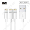 Miniatyrbild 1 av 4: TD® 3-pack USB-kabel Apple-produkter iPhone iPad iPod Höghastighetsdataöverföring USB-kompatibilitet XS XR 8 7 6 Plus Snabb