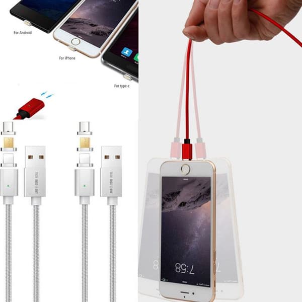 TD® Magnetic Data Cable One Drag Three Stabil och inte varm Mycket stark magnetisk kraft