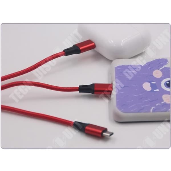 TD® USB-kabel 3-i-1-design Snabb och säker dataöverföring