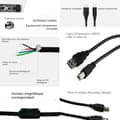 Miniatyrbild 3 av 4: TD USB 2.0 skrivarkabel 3 m höghastighets ren koppar fyrkantig port A-B dator till skannerkabel USB dator till skrivare kabel svart