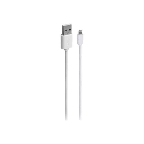 Aligator Plus Lightning-kabel (M) till USB (M) 2 m vit för Apple iPad-iPhone-iPod (Lightning)