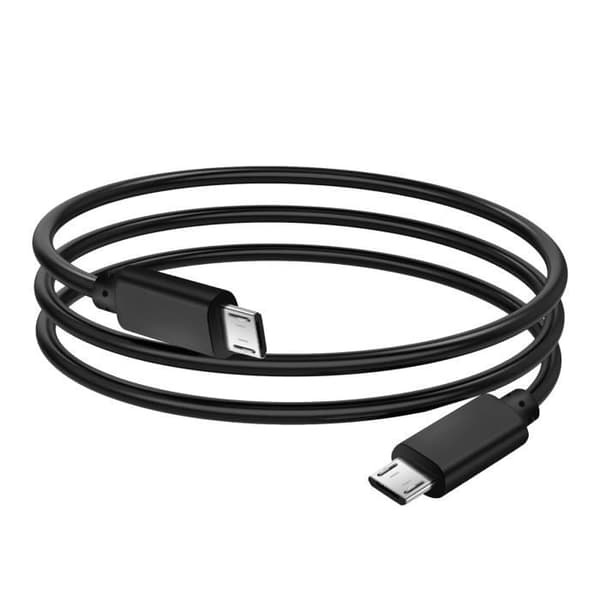 Micro USB till Micro USB 60cm Snabb laddning och synkronisering Akyga Svart