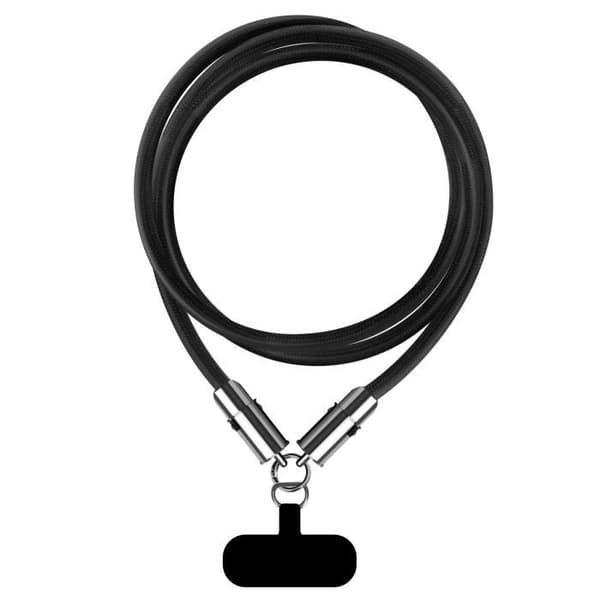 "USB C till USB C kabel med kontakt, längd 1.2m Moxie svart"