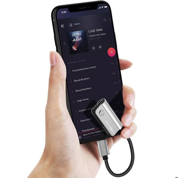 Lightning-adapter till Lightning iPhone/iPad/iPod Laddning + Ljud 14cm Akashi