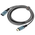 Miniatyrbild 1 av 2: USB-C-kabel - LinQ - Snabbladdning - 2m - Grå / Svart
