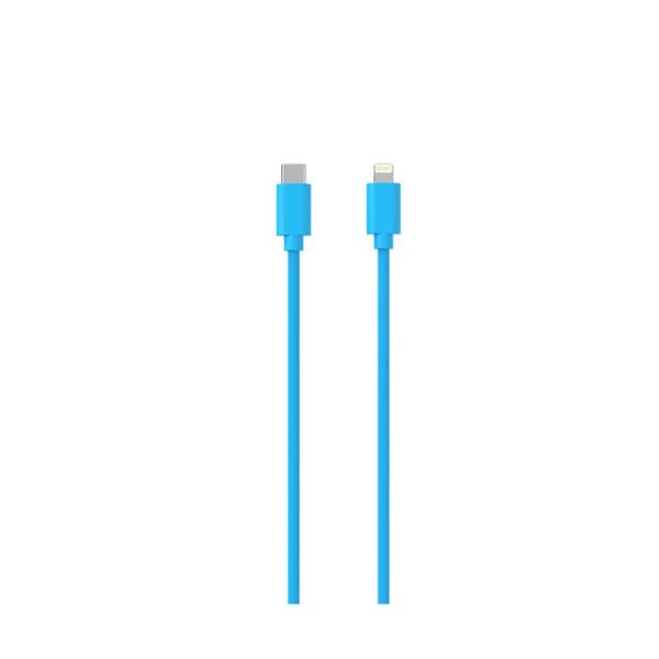 Laddningskabel Lightning till USB-C PD 12W för laddning och synkronisering Collection POP 1,5m Jaym Blå