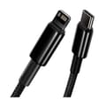 Miniatyrbild 4 av 4: Laddnings- och överföringskabel - BASEUS - USB-C-Lightning - 20W - 2m - Svart