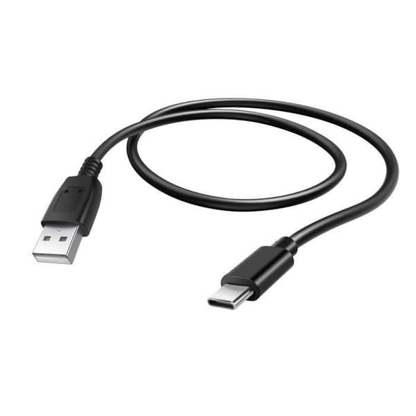 USB-kabel till USB-C 2A Kompatibel med Android Auto och Apple Carplay 0.5m Svart