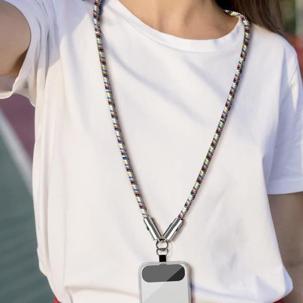 Halsband Kabel med USB C till Lightning Kontakt Längd 1.2m Moxie Flerfärgad