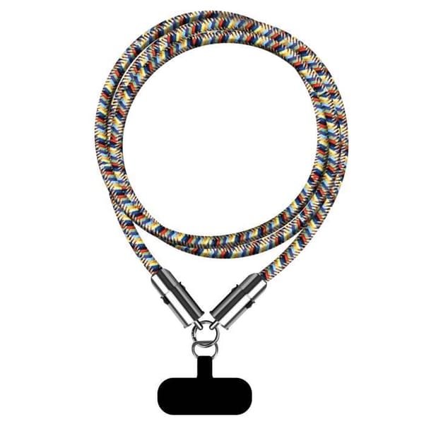 Halsband Kabel med USB C till Lightning Kontakt Längd 1.2m Moxie Flerfärgad