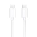 Miniatyrbild 1 av 4: USB-C till USB-C kabel 1m – 20W Snabbladdning och datatransfer Mayaxess Vit