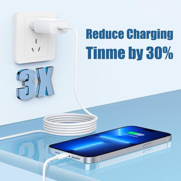 Cabel Laddare Iphone 15 16, 20W Usb C Snabbladdning 2M Kabel C Till C För Iphone 16 Pro/16 Pro Max/15 Pro Max/15 Plus Ipad Pro