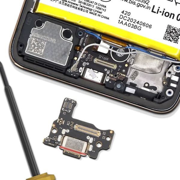 USB-C laddningskontakt för Motorola Edge 50 Neo Original Motorola Svart