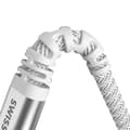 Miniatyrbild 3 av 5: USB-kabel till USB-C Kevlar Snabbladdning Swissten Vit