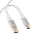Miniatyrbild 1 av 5: USB-kabel till USB-C Kevlar Snabbladdning Swissten Vit